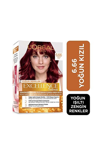 L'Oreal Paris Excellence Intense 6.66 Yoğun Kızıl