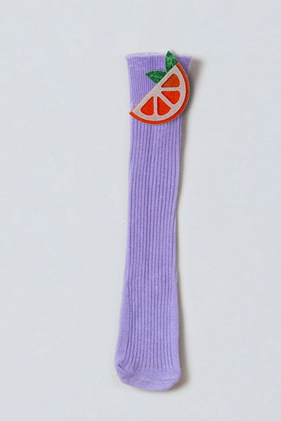 ADABEBEK Orange Felted Baby Knee Socks