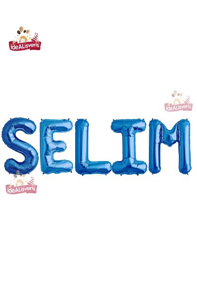 Bkmc 5 Harfli Kişiye Özel İsim Folyo Balonu  Doğum Günü  Folyo Balon Set 36cm...