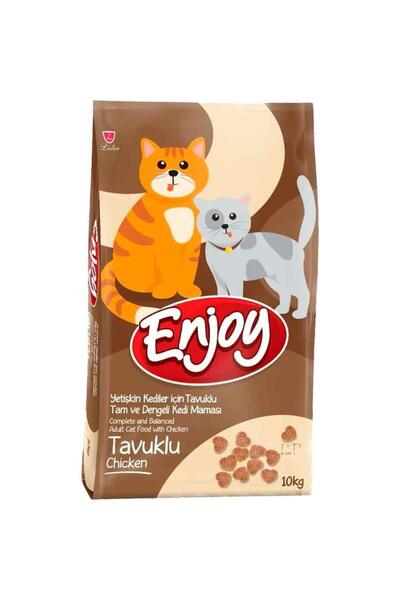 Enjoy Tavuklu Yetişkin Kedi Maması 10 Kg