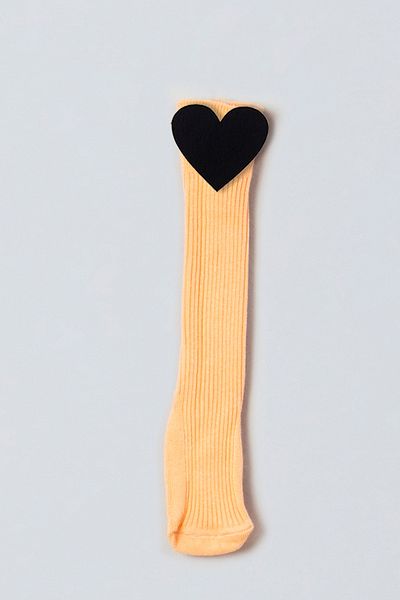 ADABEBEK Orange Felted Baby Knee Socks
