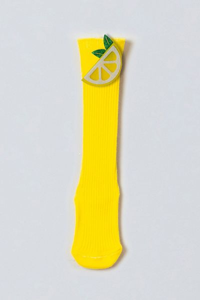 ADABEBEK Lemon Felted Baby Knee Socks