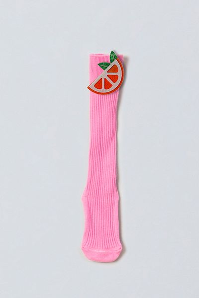 ADABEBEK Orange Felted Baby Knee Socks