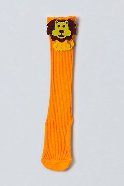 ADABEBEK Lion Felted Baby Girl Knee Socks