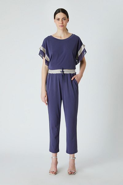 FEVER Knitted pants with lace-up waistband