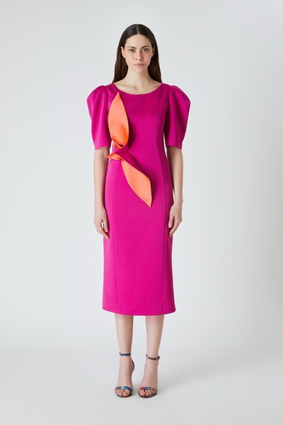 FEVER Çift renk çicekli elbise