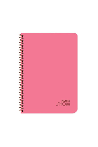 KESKİN COLOR Keskin Color Pastel Show Spiralli Pembe Plastik Kapak 60 Yaprak ...