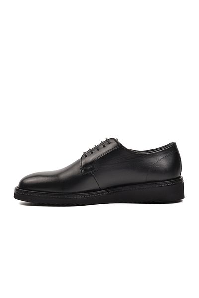 Fosco 2980 Black Genuine Leather Men's Casual Shoes