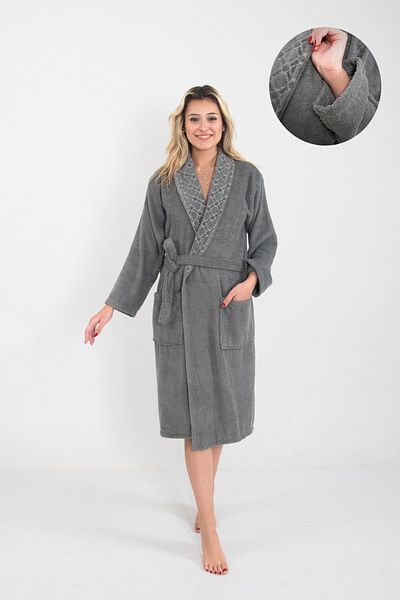 Lorateks Lidya Soft μπουρνούζι δώρου Unisex - Ανδρικές γυναικείες πρωινές τουαλέτες προίκα