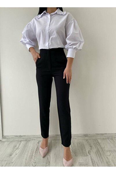 Donatello بنطلون ضيق الساق مطوي بسحاب