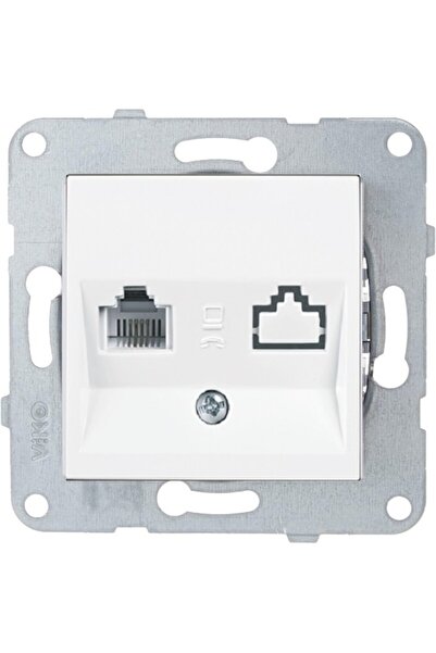Tamer Elektrik Meridian 120 Pieces 1 Box Numeris Telephone Socket Cat3