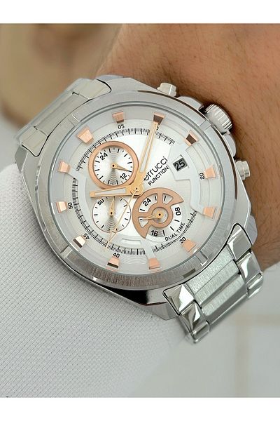 Ferrucci Functions Active 3 Atm Waterproof Steel Cord Men's Wrist Watch