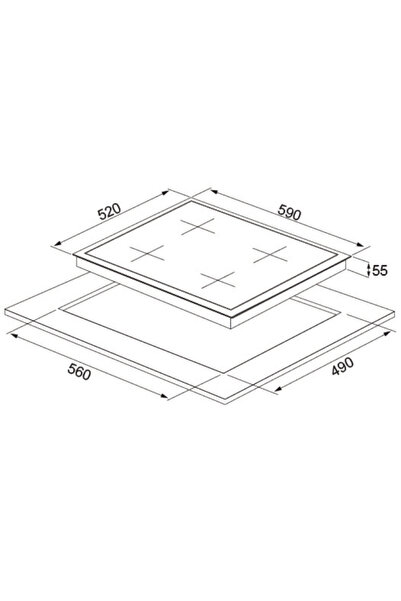 Silverline Cs5335b02 60 Cm Siyah Cam Ocak