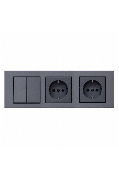 OVİVO Ovivo Grano Smoked - Set of 3 Commutator, Grounded Socket and Grounded Socket