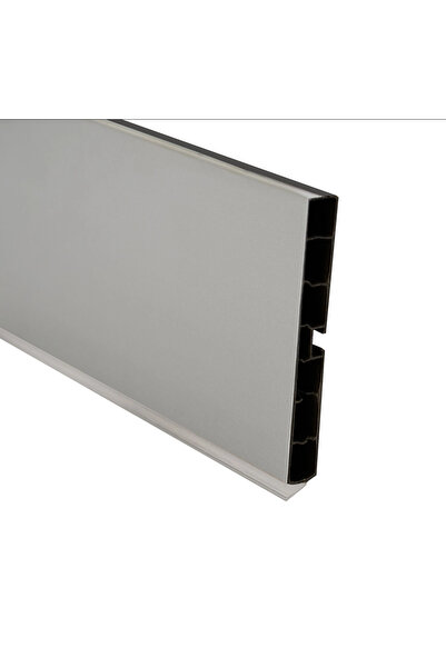 A1 Baza Pvc Profil 150mm Kaplamalı Metalik Gri