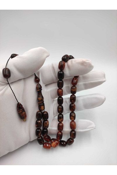 ALTUNTAŞ MASTER - Colarist Amber Egg Cut Tassel with Her Workmanship
