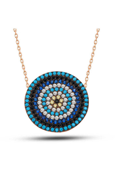 Gumush Gümüş Rose Nazar Kadın Kolye