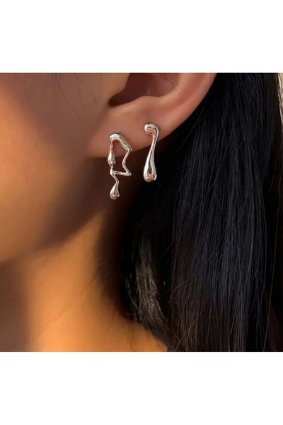 toptanhanem Özel Tasarım Antialerjik Çelik Küpe