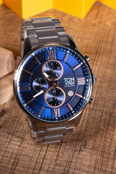 Tom Jones 2078-05  2 Yıl Garanti Metal Kordon Erkek Kol Saati