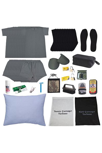 Ö ÖZMERT ASKERİ MALZEME Summer Aviator Set - Novice Soldier, 12-Piece Basic