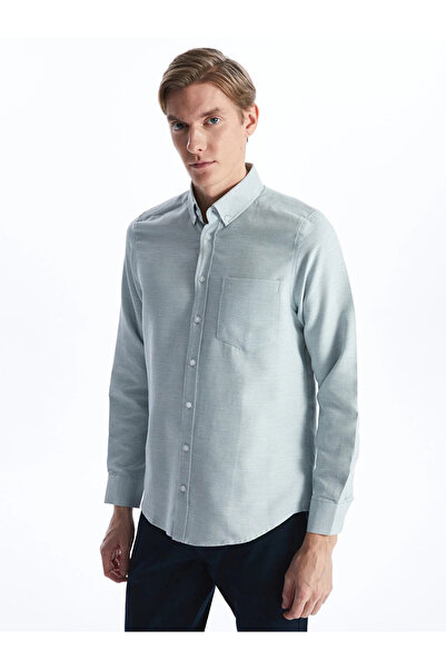 LC Waikiki LCWAIKIKI Classic Regular Fit Long Sleeve Dobby Men's Shirt
