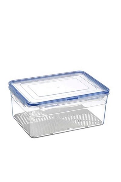 KOZART 6 Liter Large Size Leak Proof Fruit Vegetable Storage Container - Lockable Lid