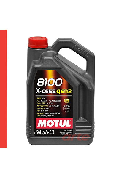 Motul 8100 X-CESS G2 5W40 5 Litre Benzinli ve Dizel Motor Yağı  Sentetik Moto...