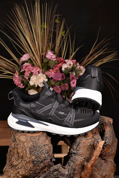 M.P. Black Men's Sports Shoes - Summer, Anti-Sweat, Orthopedic, Light and Comfortable