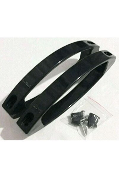 Filo Siyah Duşakabin Kulp Seti 2 İç 2 Dış Çift Kapak Kulbu Takımı