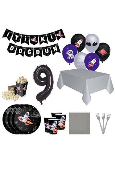 DÜVENCİ TİCARET Concept elegant de zi de naștere cu tematică spațială