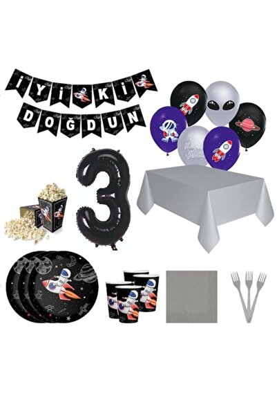 DÜVENCİ TİCARET Concept elegant de zi de naștere cu tematică spațială