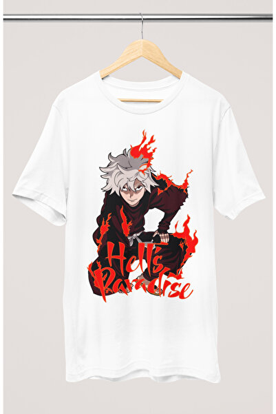 Fuddy Moda Oversize kroj Pakleni raj Gabimaru majica, unisex anime Štampano T...