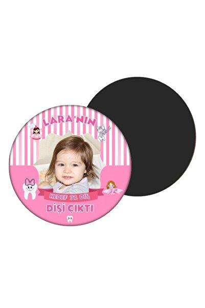Elara Tasarım Kişiye Özel Diş Buğdayı Magnet Hediye 7 cm 16 Adet Poşetli