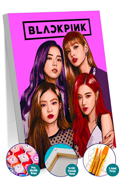 Picasso World Hobby Art Sayılarla Boyama Numaralı Tuval Seti Fırça Boya Dahil...