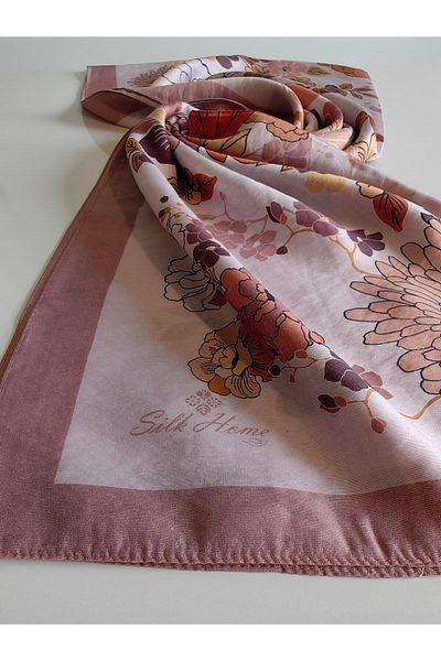 Silk Home ΣΑΛΙΟ ΜΕ ΣΧΕΔΙΟ ΜΙΚΤΟ ΜΕΤΑΞΩΤΟ SİLKE HOME OLİNDA 49050-21