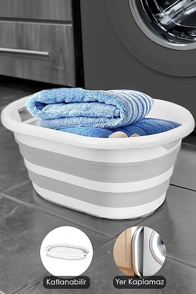 Decorland 38 Liter Foldable Silicone Laundry Basket