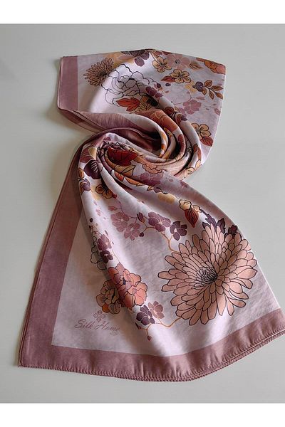 Silk Home ΣΑΛΙΟ ΜΕ ΣΧΕΔΙΟ ΜΙΚΤΟ ΜΕΤΑΞΩΤΟ SİLKE HOME OLİNDA 49050-21