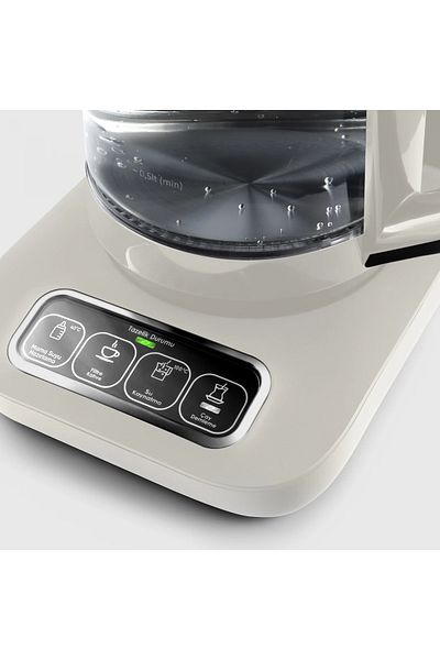 Karaca New Series Pro 4 in 1 Talking Glass Tea Machine, Filter Coffee, Food Water Preparation - Stylish Design
