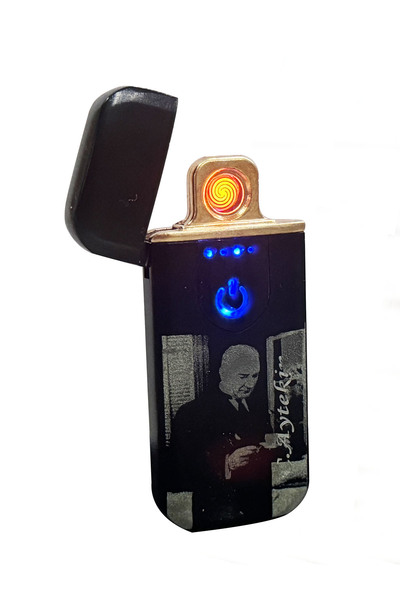 tusah Tesla Usb Şarjlı Elektronik Atatürk Baskılı Kutusuzdur