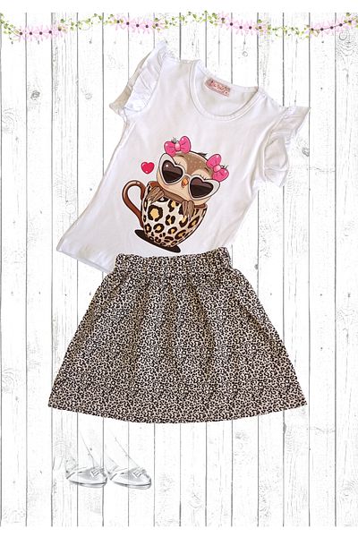 MODA59 T-shirt and Skirt Set