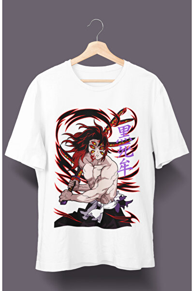 Fuddy Moda Prevelika majica sa likom Kokushiba iz Demon Slayer-a, unisex anim...