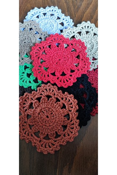 Butenin Atölyesi 6-piece Colorful Patterned Coasters - Anner's Day Gift