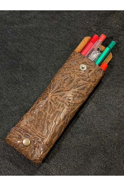 MAT Deri Genuine Leather Practical Design Small Pencil Carrying Box