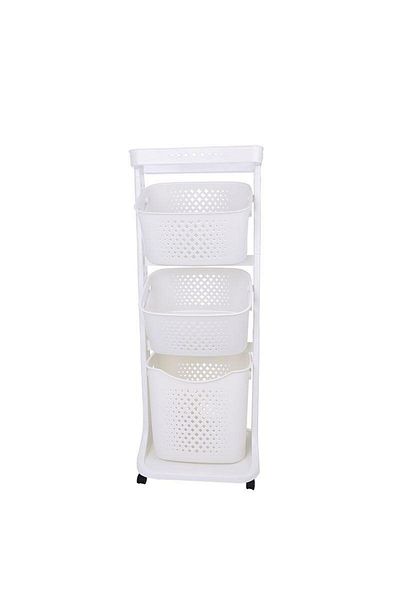 Titiz Three-Tier Bathroom Baskets Organizer Set