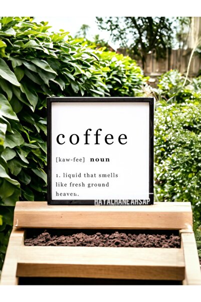 HAYALHANE AHŞAP Kahve Tablo / Kahve Köşesi Tablo / Coffee Tablo / Mutfak Tablo