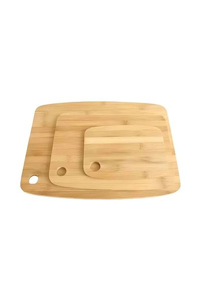 Şener collection Set of 3 Bamboo Cutting Boards| Cutting Chopping Presentation Board Set| Cutting Board