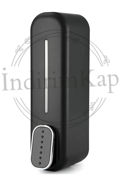 İndirimKap 300ml Liquid Soap Dispenser Wall Mounted Manual Soap Dispenser Bathroom Shampoo Shower Dispenser Black