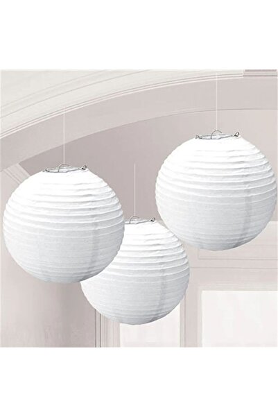 Vipfoni Dekoratif Çin Feneri – Kağıt Lamba 30 cm 3 Adet