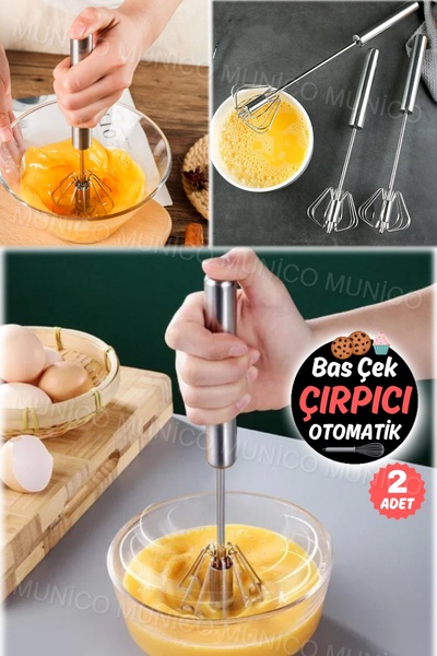 Munico 2 Adet Taş Tozu Harç Karıştırma Krep Yumurta Çok Amaçlı Yarı Otomatik ...