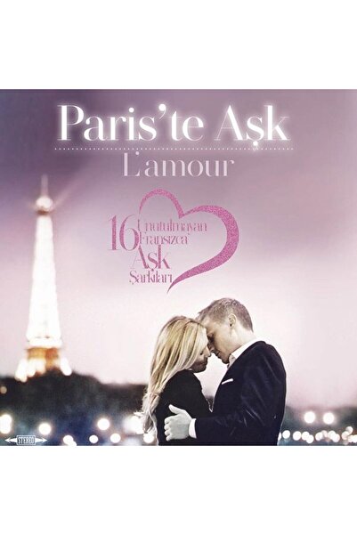 Genel Markalar Paris’te Aşk L’amour Plak - 16 Unutulmayan Fransızca Aşk Şarkıları Plak